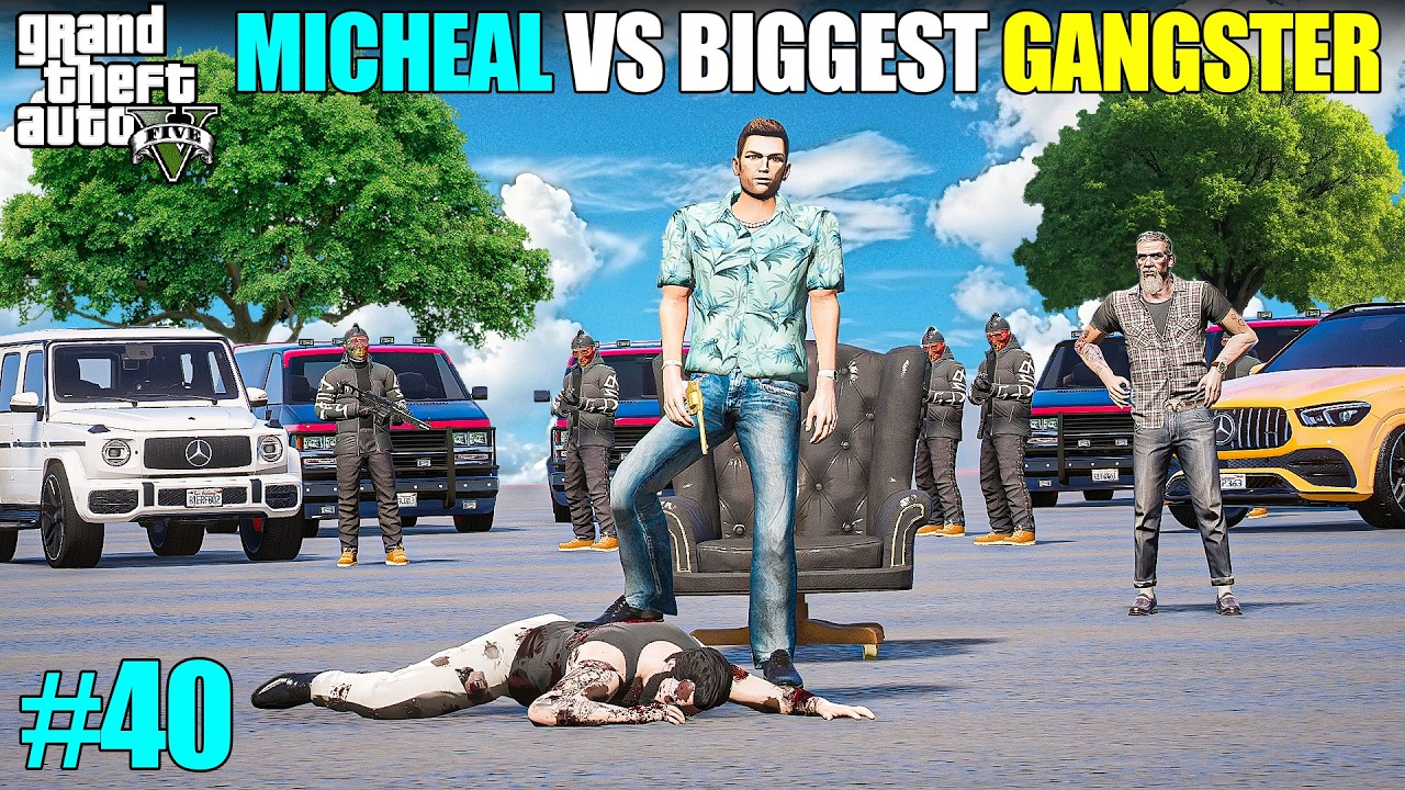 MICHAEL FIGHTS THE VICE CITY GANGSTER | GTA 5 GAMEPLAY #40