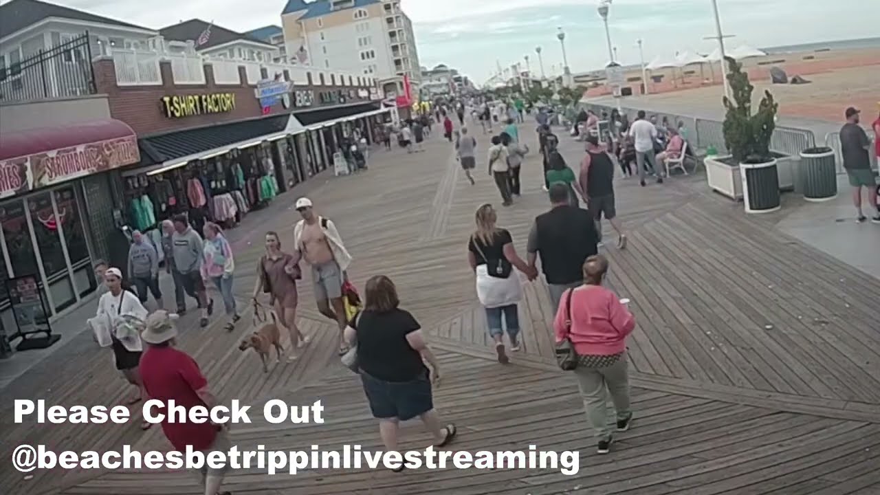Ocean City, MD Boardwalk Cam ~ Maryland beach live webcam ~ ocean city boardwalk live cam