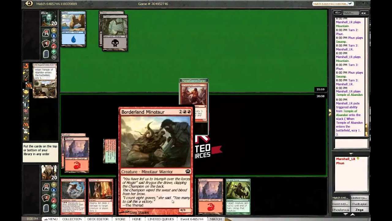 Limited Resources Theros Draft feat. Brian Wong Round 3