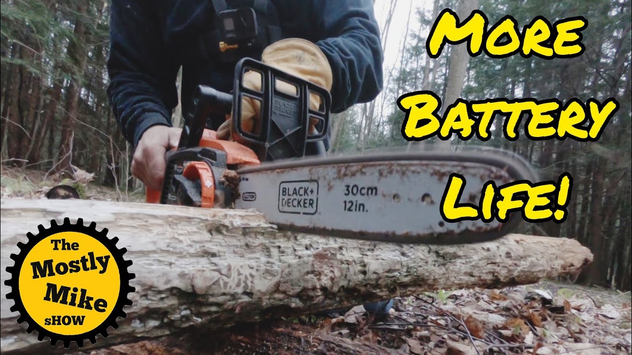 Get the MOST out of your 40v Black and Decker chainsaw!