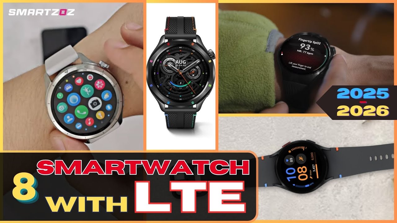 8 Best Smartwatch with LTE in 2025 🔥 eSim, Cellular and 4G LTE Network! Must Have