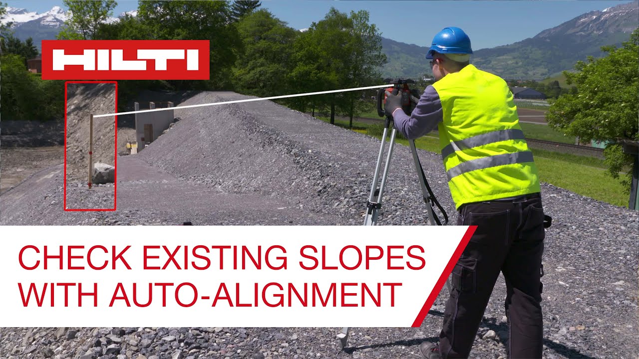 HOW TO Check an Existing Slope using Auto-Alignment on Hilti Rotating Laser PR 30-HVS A12