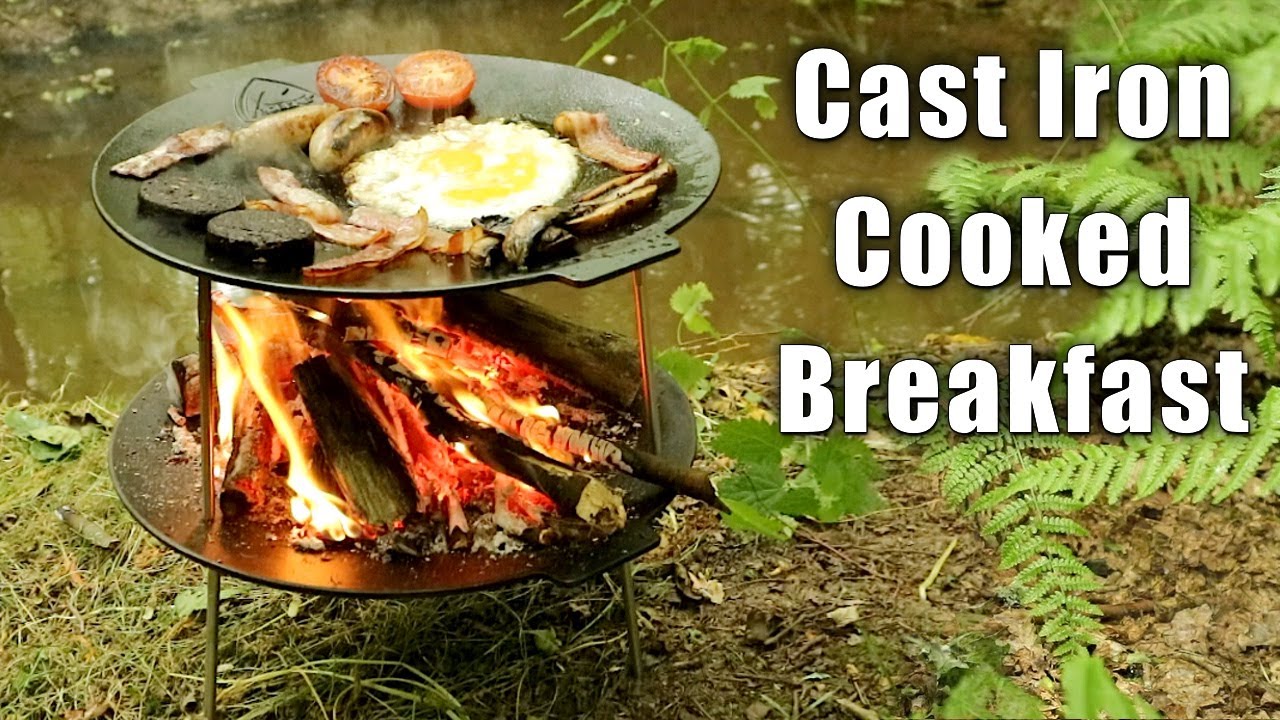 Woodland Breakfast Cooked on Raised Fire