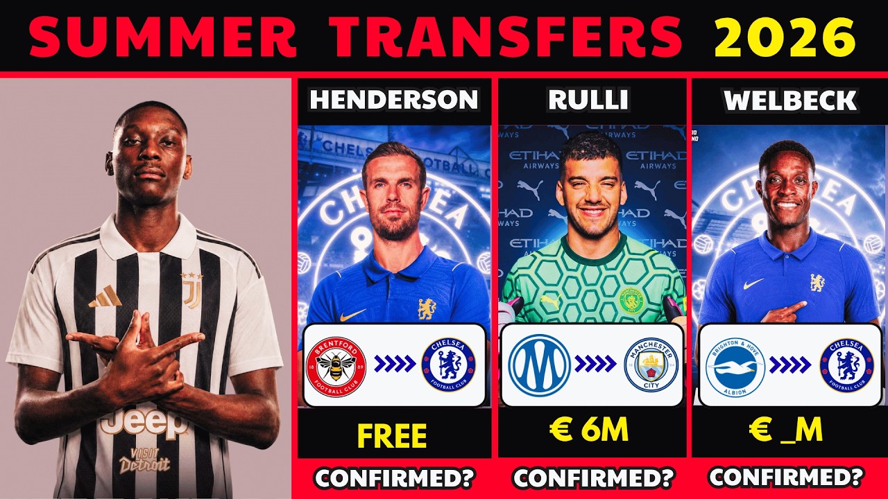🚨 Latest Confirmed Transfers Summer 2026 🔥Transfer News Today |Kolo Muani, Henderson, Welbeck