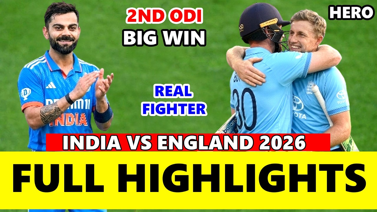 India vs England 2nd ODI Full Match Highlights 2026