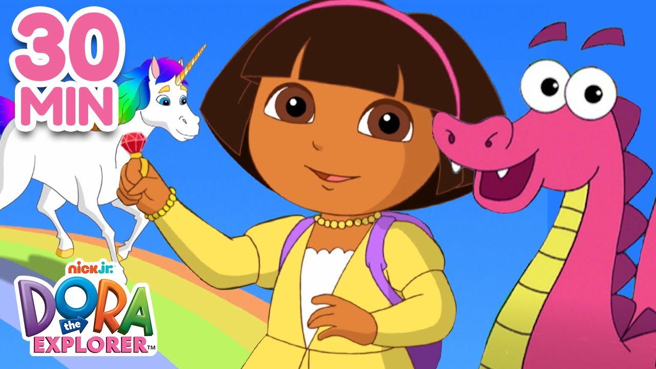 Dragons, Unicorns, & More Magical Animals 🦄 | 30 Minutes | Dora the Explorer