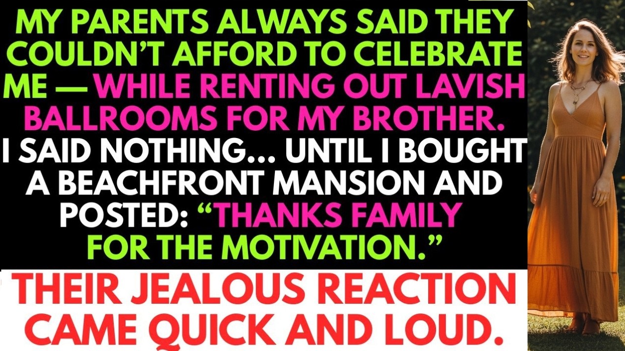 My Parents Said They “Couldn’t Afford to Celebrate Me”—Yet They Spent Big on Lavish…