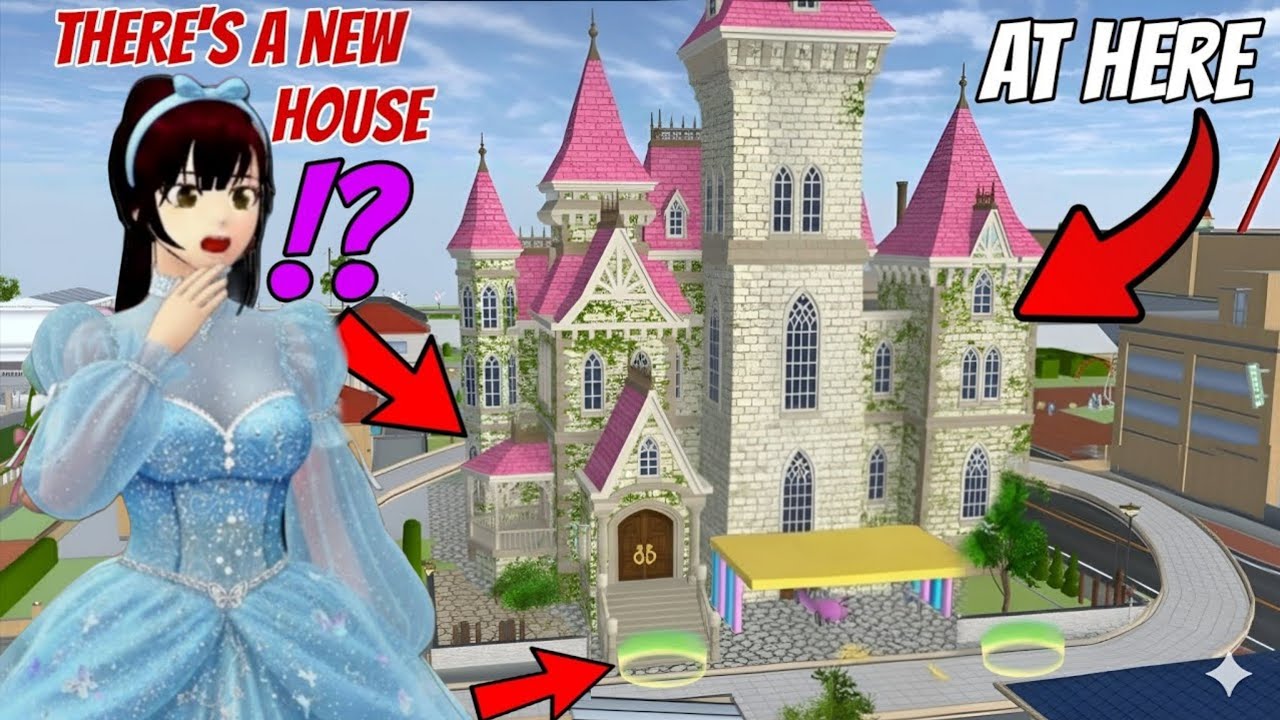 تحديث ساكورا! اصبح المنزل الى قصر كبير SAKURA UPDATE! HOME become Grand Palace in Sakura SCHOOL