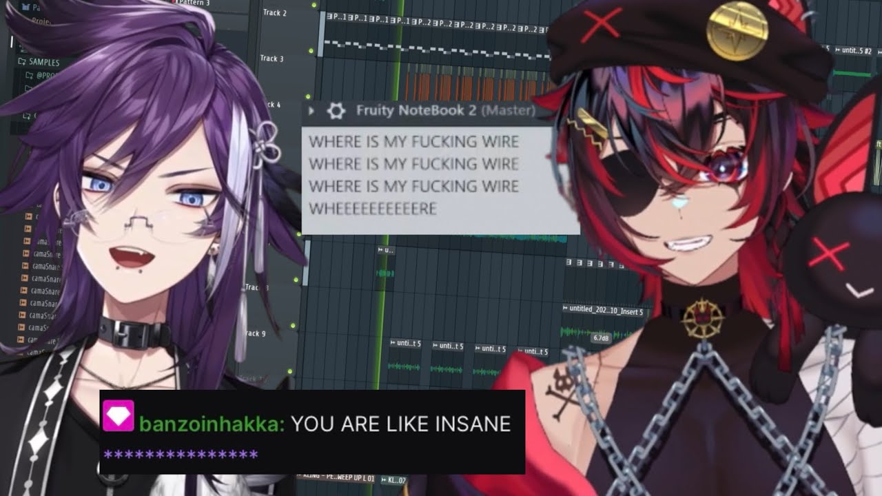 Kuro shows Hakka the song “Where is my F wire”