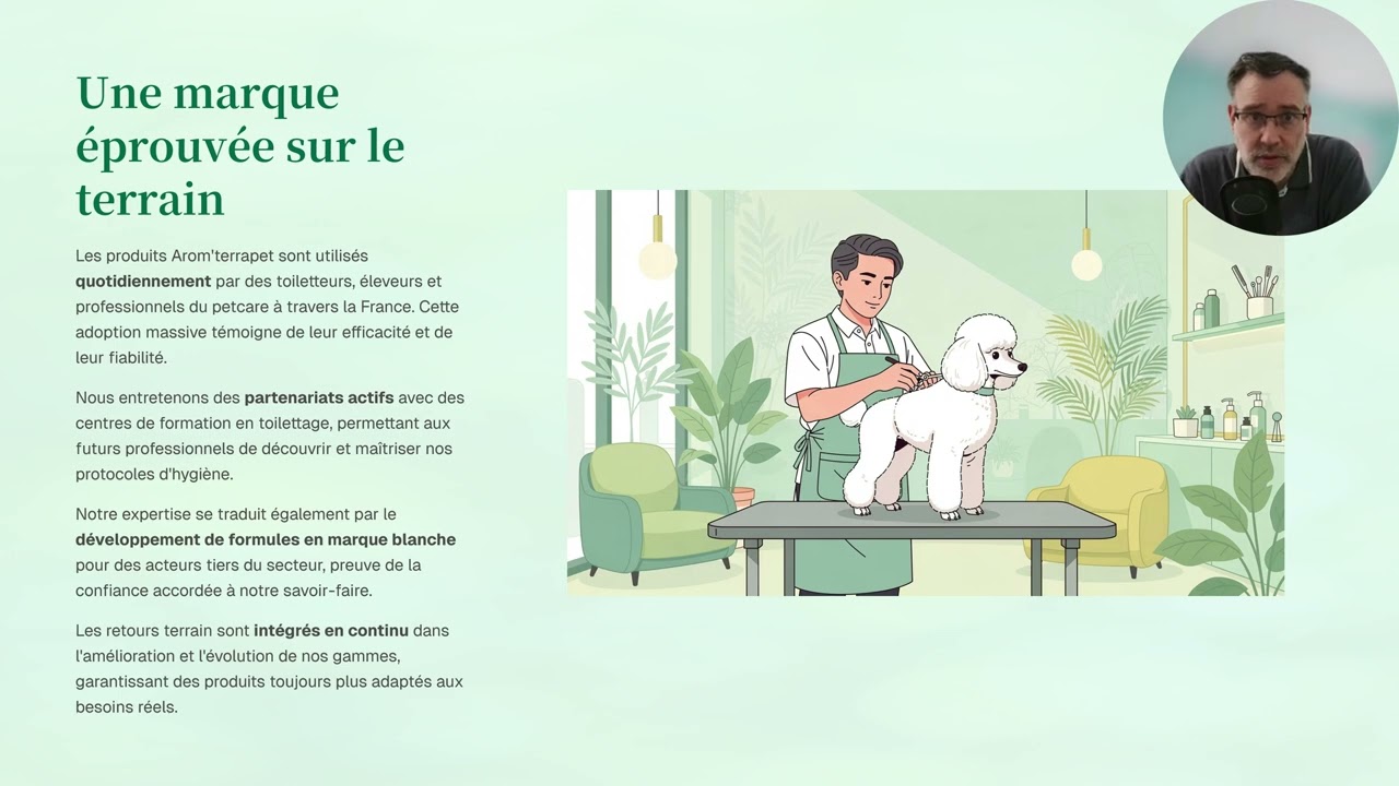 Arom’terrapet — Soins d’hygiène professionnels pour animaux de compagnie | Marque française