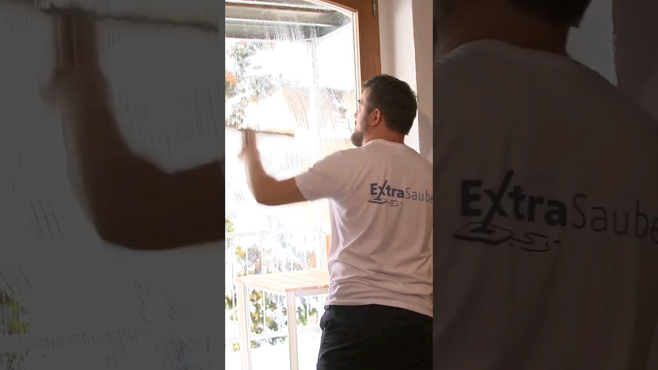 Fenster putzen wie die Profis‼️😍 #putzen #haushalt #reinigen #fenster #fensterputzen #sauber #shorts