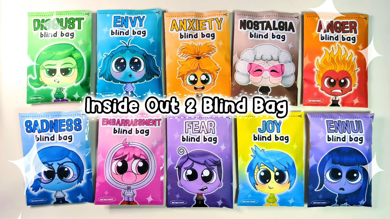 [🍅Paper diy🍅] INSIDE OUT 2 Blind Bags unboxing! | ASMR | momonee