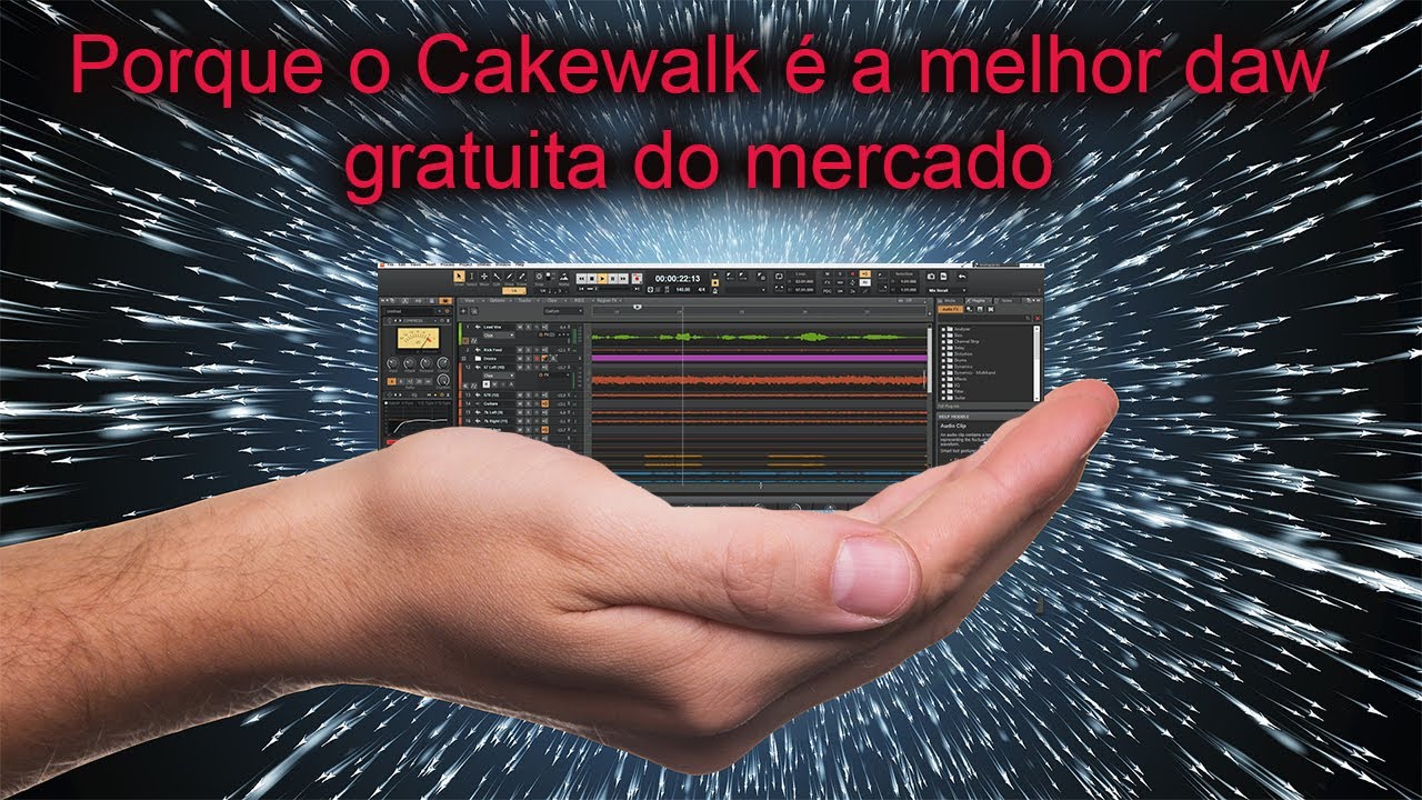Porque o Cakewalk é a melhor daw gratuita do mercado