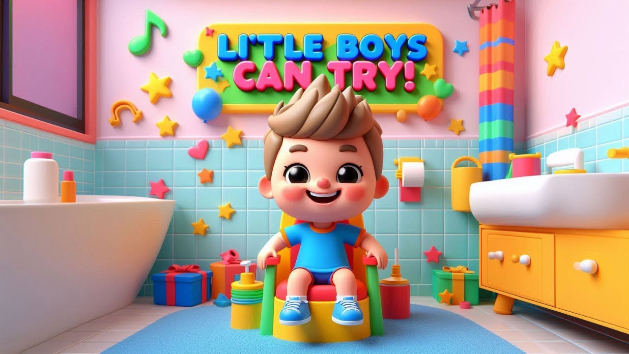 Little Boys Can Try | Fun Potty Training Song for Toddlers | Doolimey Nursery Rhymes and Kids Songs