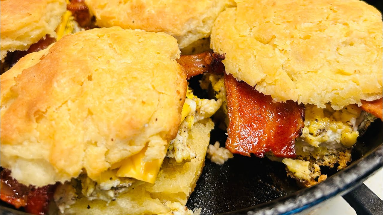 Buttermilk biscuits with Bacon,Egg and Cheese 