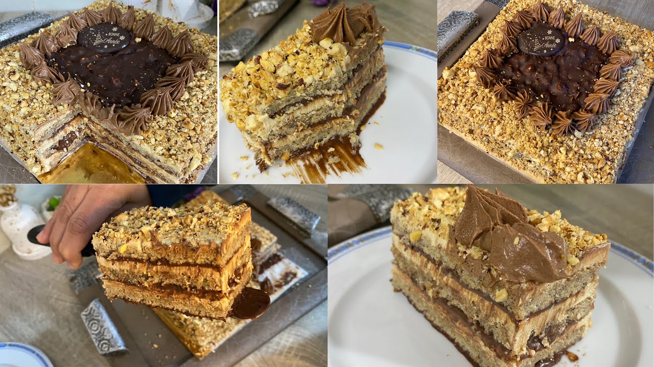 مزيج بين النوازات والشوكلا والقهوة قاطو طبقات تذوب في الفم بنة على بنة عام سعيد 🥳
