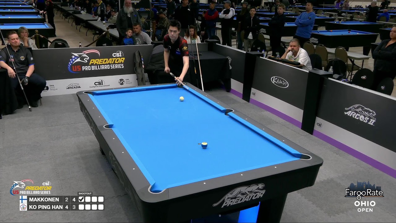 Petri Makkonen vs. Ko Ping Han ▸ 2022 FargoRate Ohio Open ▸ Predator Pro Billiard Series