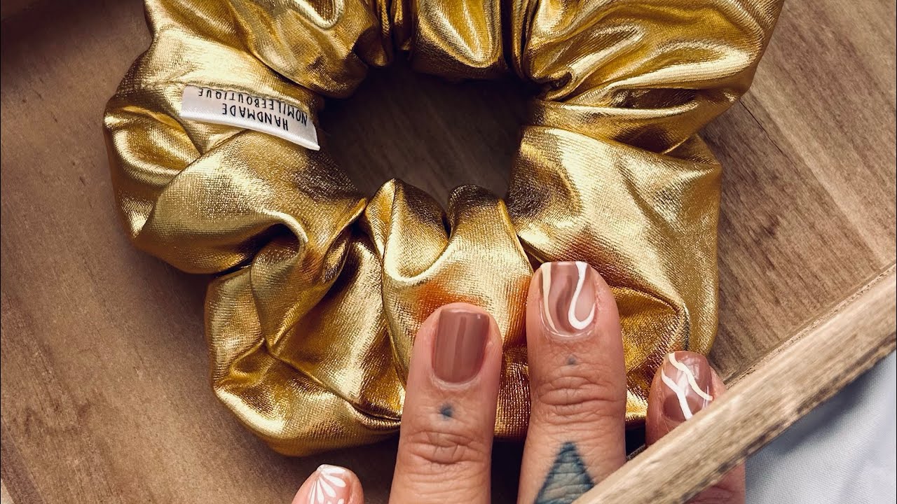 XL Gold Scrunchie Photoshoot