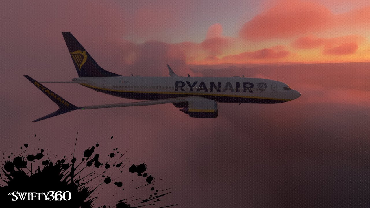 RYANAIR | Boeing 737 MAX 8 | Dublin, Ireland | Sundown Approach