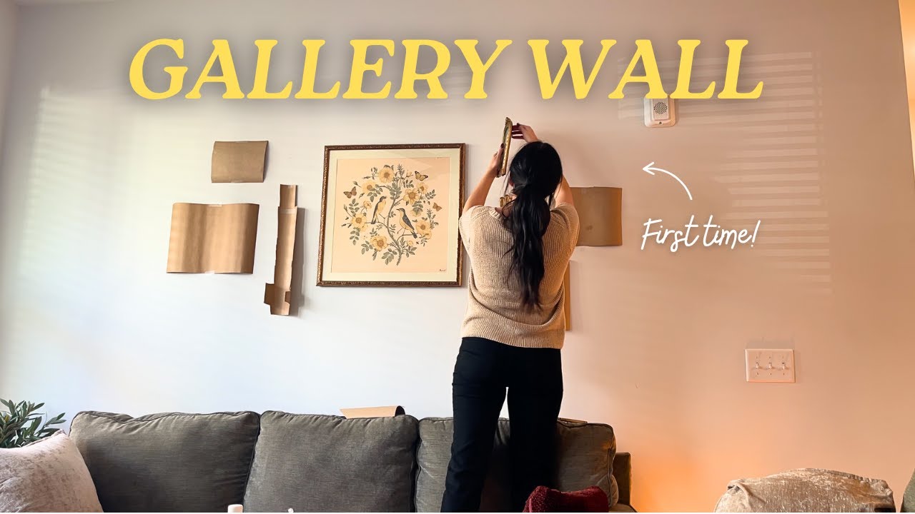 How I Made My First Gallery Wall as a Total Beginner