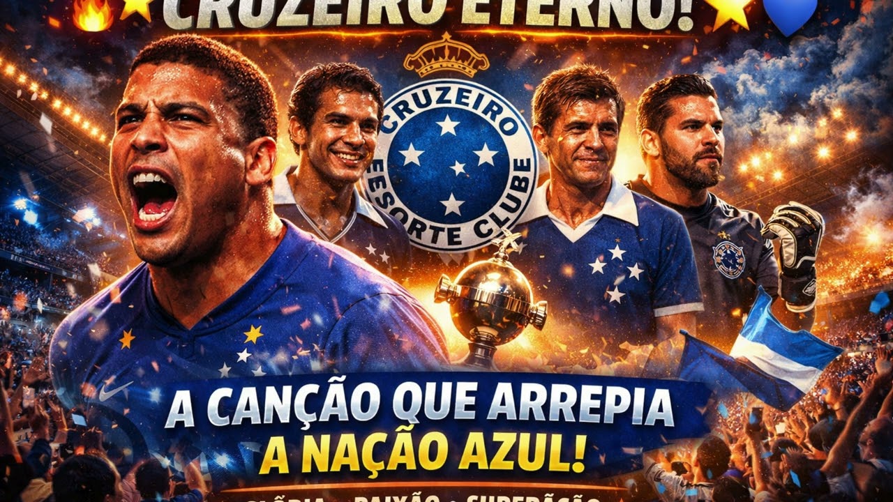 🔥⭐ CRUZEIRO ETERNO! 💙 A CANÇÃO QUE ARREPIA A NAÇÃO AZUL  Glória, Paixão e Superação do Cruzeiro
