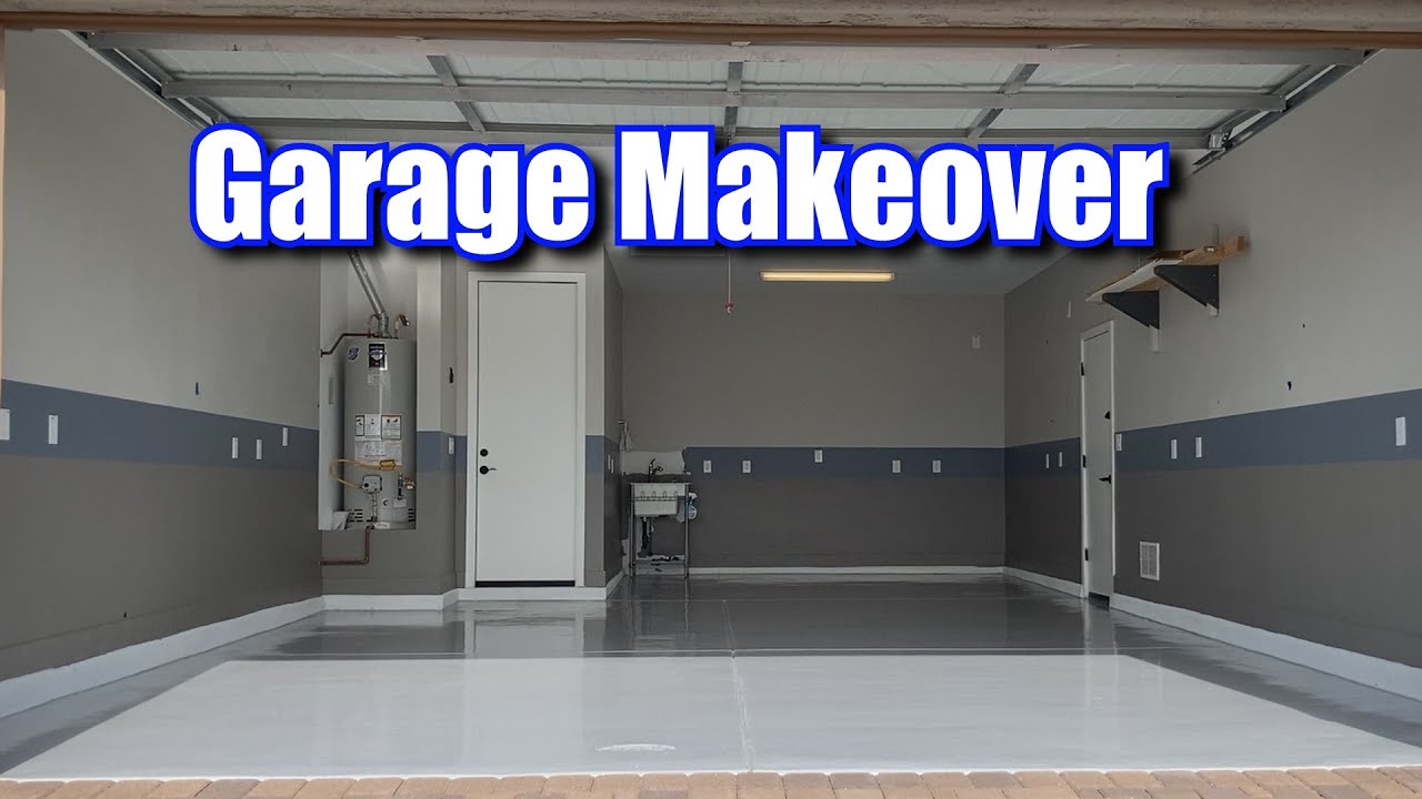Painting 3 tone Garage plus ePoxy the floor