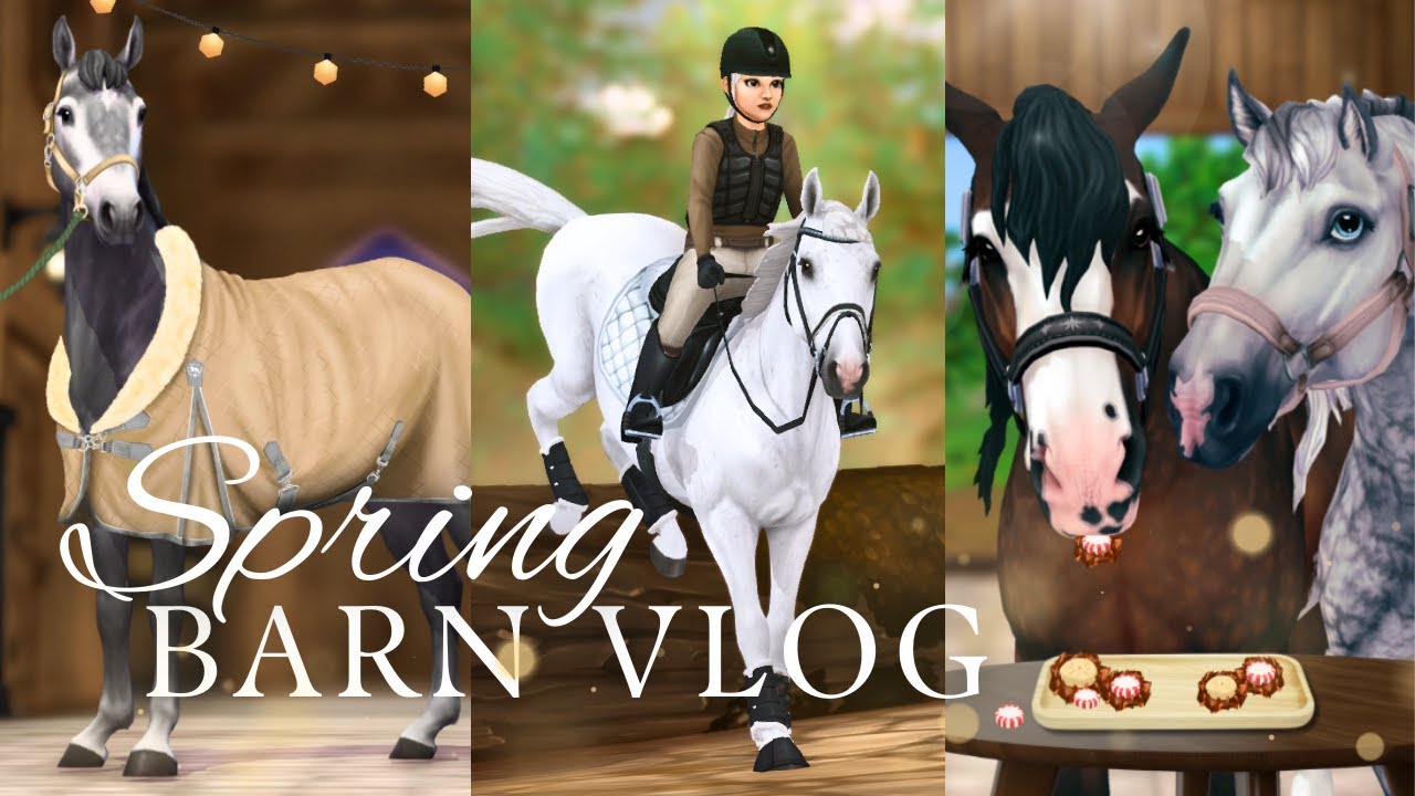 Видеоблог Spring Barn: уроки, работа на корде, ветеринарный уход, обучение и многое другое! II SS...