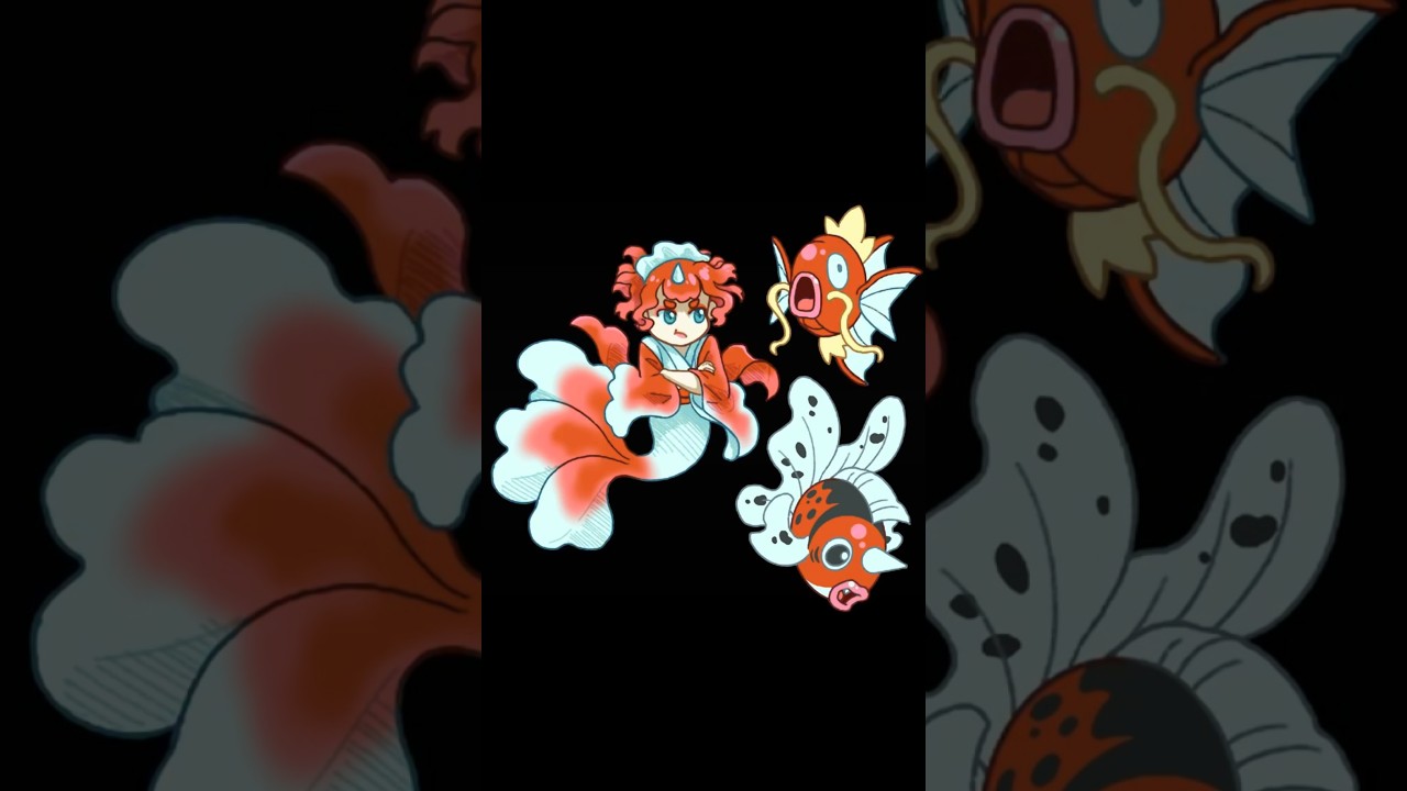 ⭐️ New shaker charm design!! ⭐️ Catching goldfish at a Pokémon festival 😊🎣