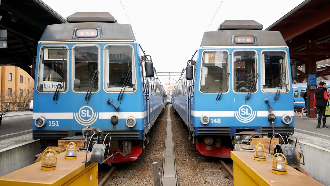 Roslagsbanan vid Stockholms Östra | Tåg / Trains, mars 2021