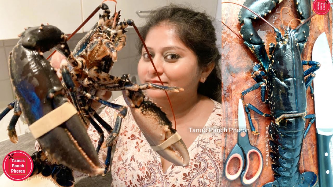 How To Cut & Clean Big LOBSTER | Lobster को कैसे काटे और साफ करे