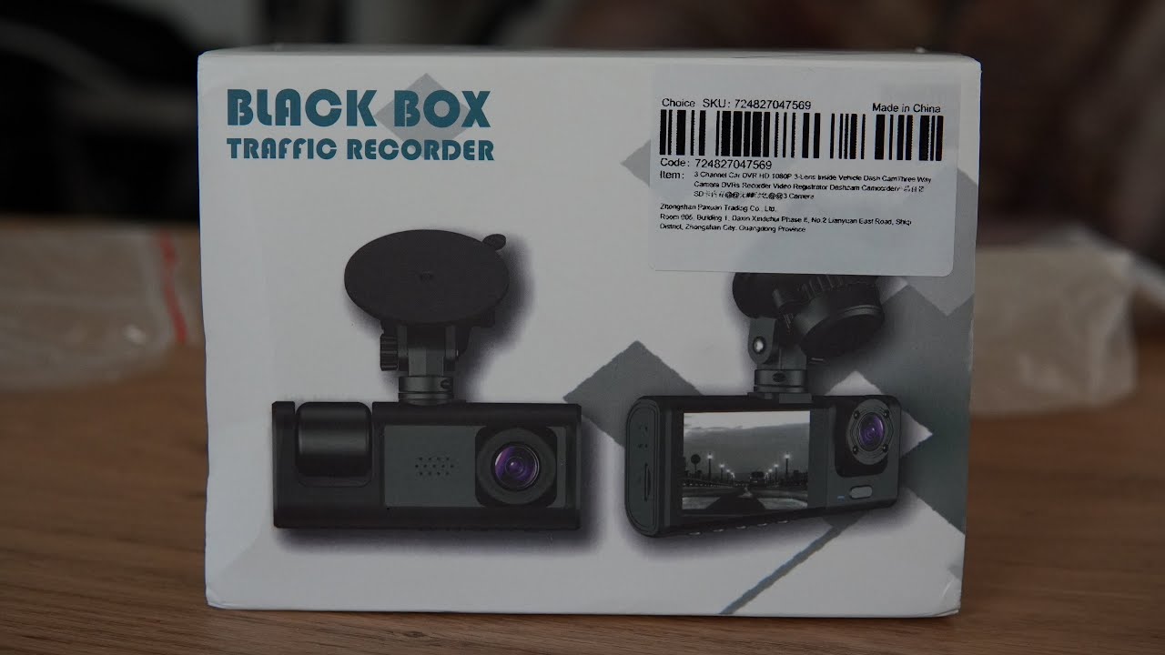 Auto Kamera s 3 leće (Dash Cam Three Way Camera) 1080P _ Black Box traffic recorder