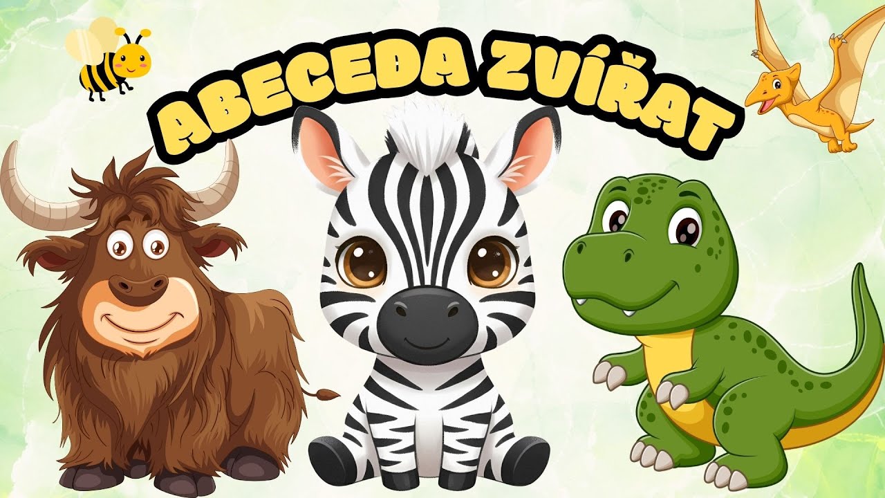 🦁 ABECEDA ZVÍŘAT 🐷 Zábavné vzdělávací video pro děti | Učíme se písmenka | Písmenka pro nejmenší