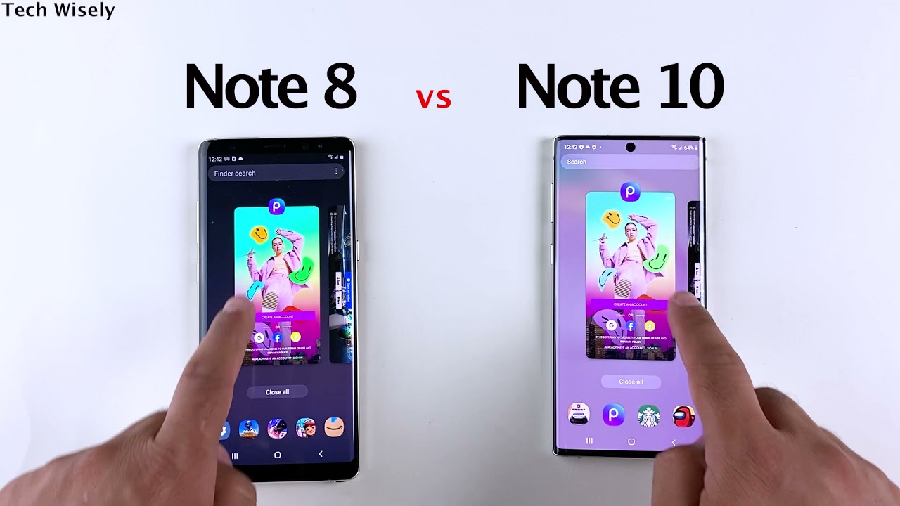 SAMSUNG note 8 vs Note 10 Speed Test