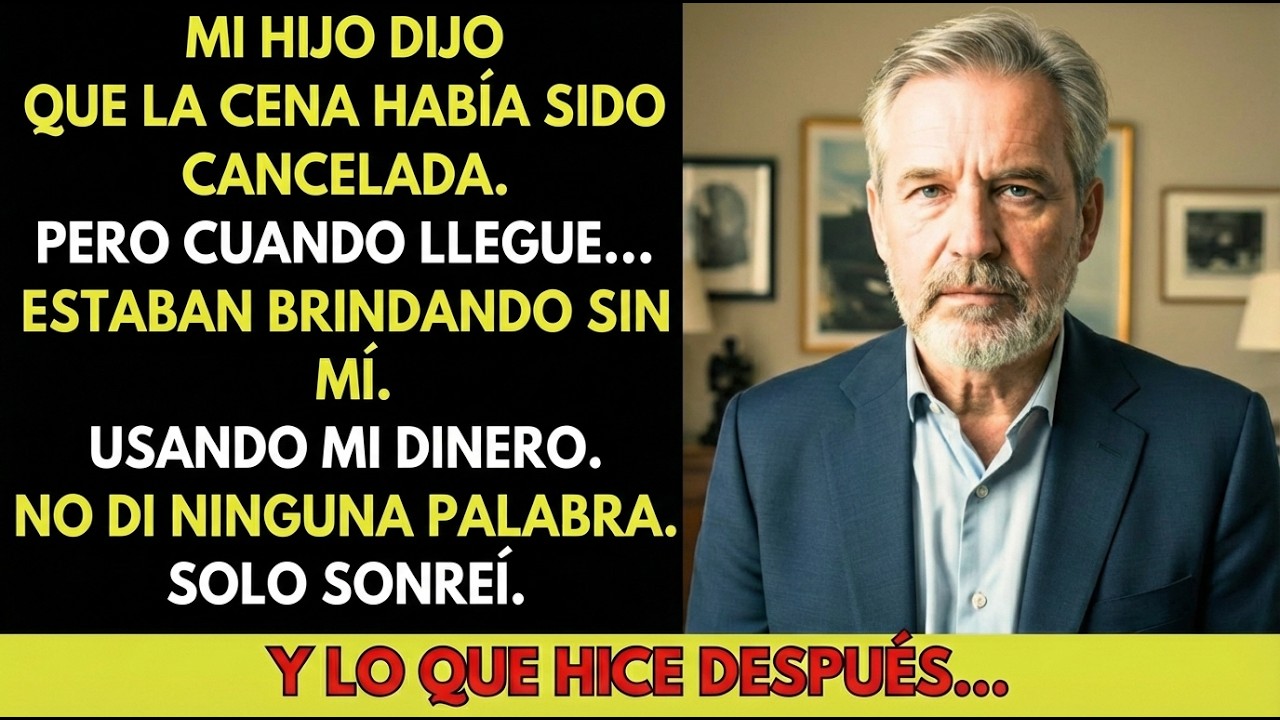 Mi hijo me dijo que la cena se había cancelado, pero cuando llegué…