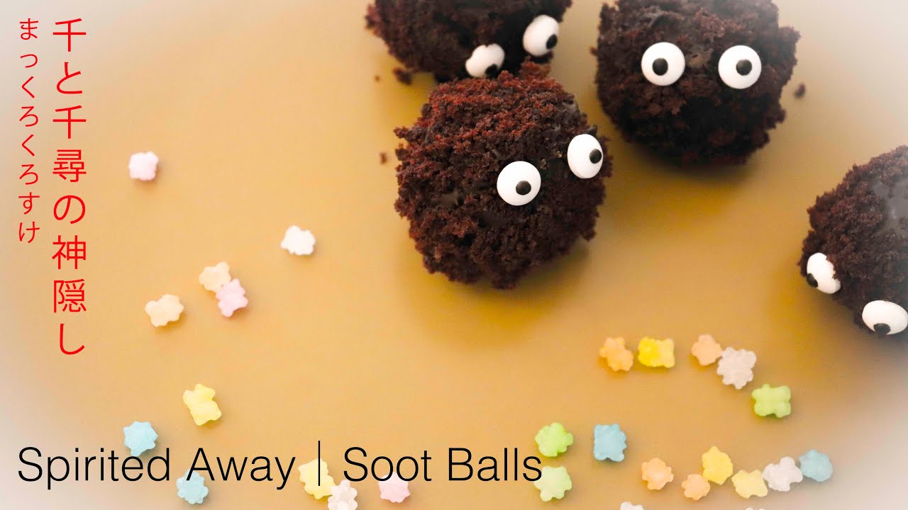 Spirited Away Soot Spirit Cake Pops