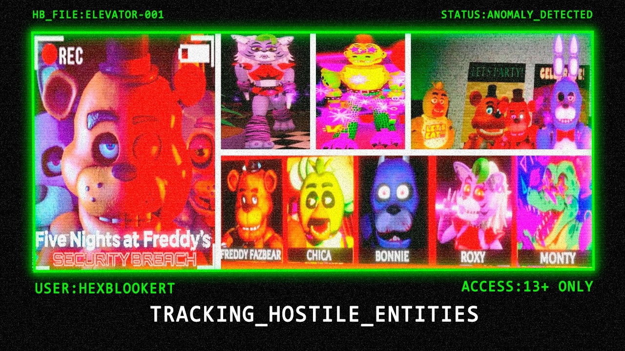 Scary Elevator! FNAF: Security Breach🔦 Roblox Game