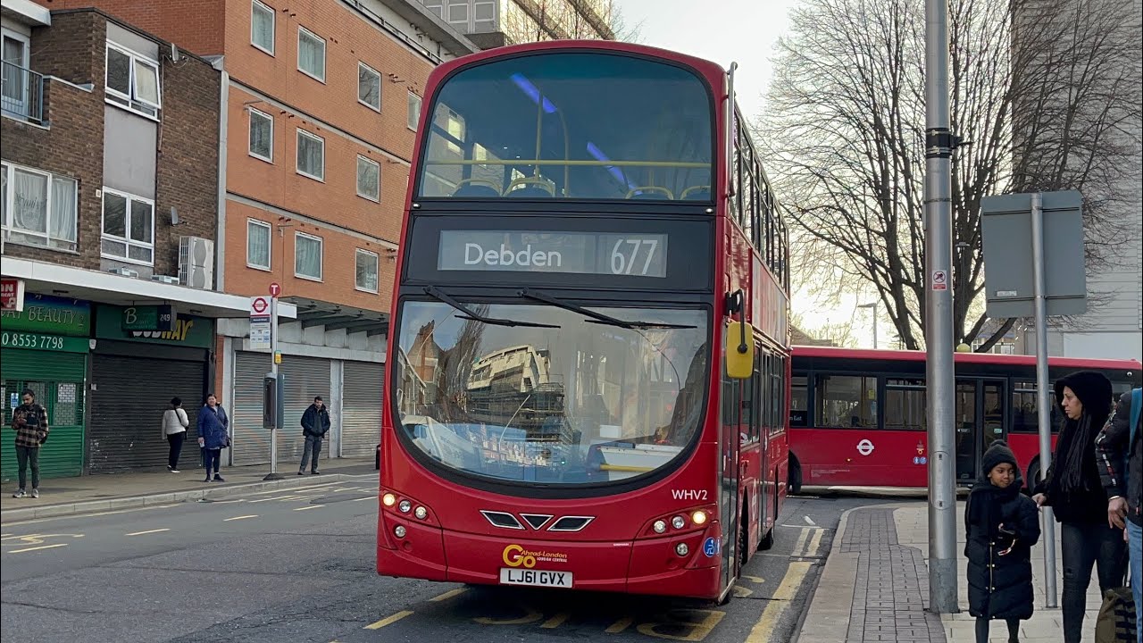 FRV. Go Ahead Route 677. Ilford, Hainault Street - Debden. Wright Gemini 2 B5LH WHV2 (LJ61 GVX)