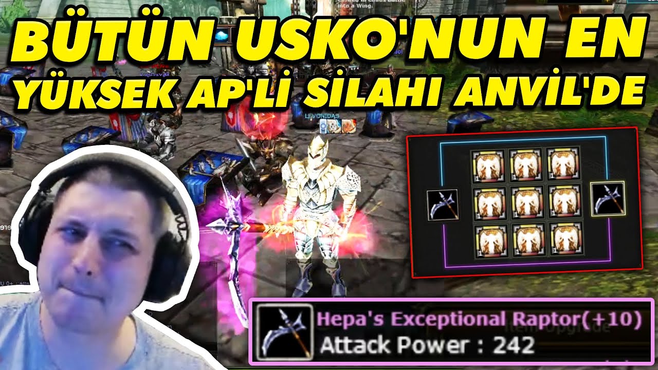 64 ADET LOGOS'LA EX HEPA RAPTOR +10 DENEMESİ! D&Uuml;NYANIN EN İYİ JR PK'SI LEVO KNIGHT ONLINE