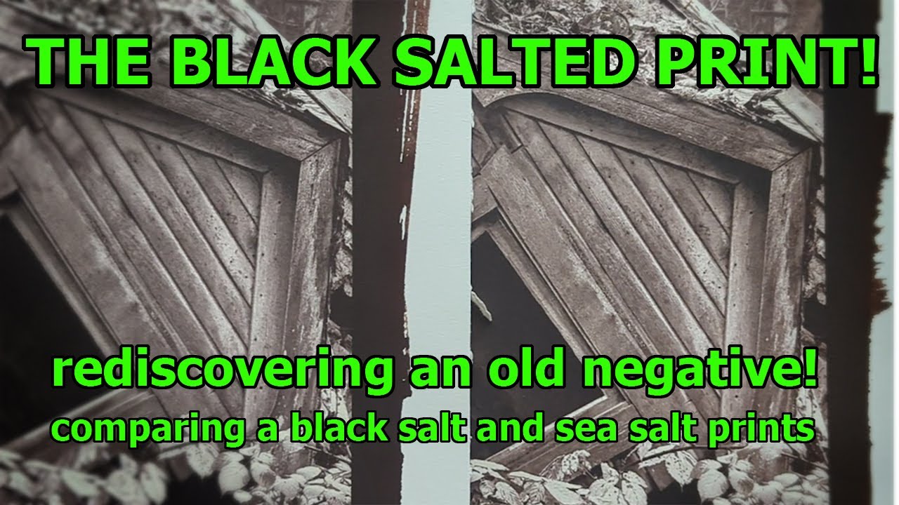 Making a Salt Print With Black Salt