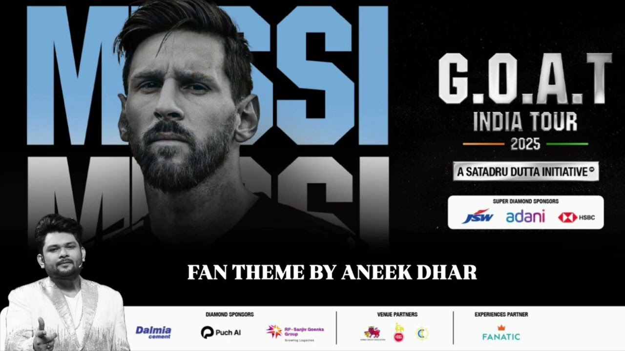 MESSI AAYA RE | FAN THEME SONG | G.O.A.T TOUR 2025 | ANEEK DHAR