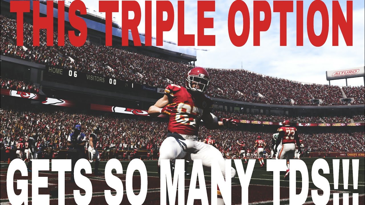 INSANE TRIPLE OPTION PLAY FOR EASY ONE PLAY TD'S | MADDEN 17 MONEY PLAYS