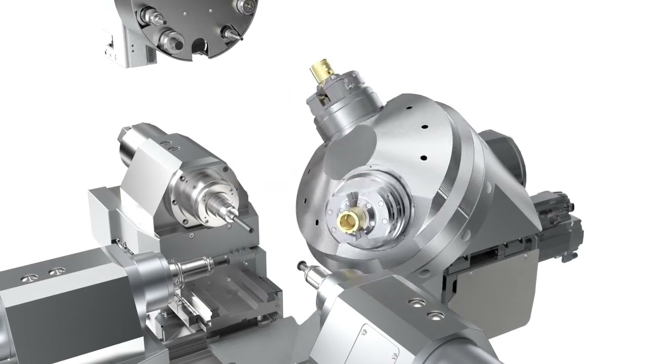 imo flex multi spindle machining centre animation