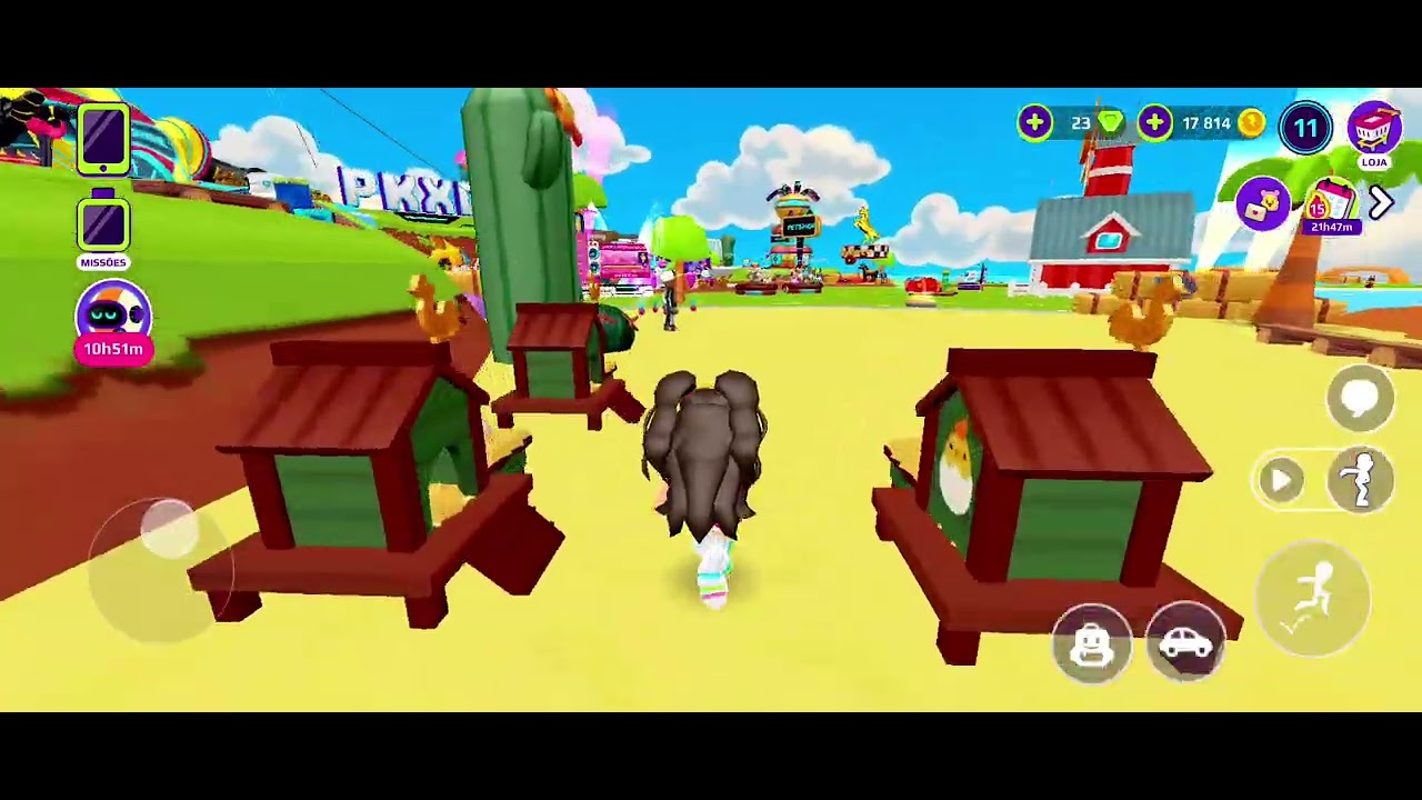 Jogando com a hagata 