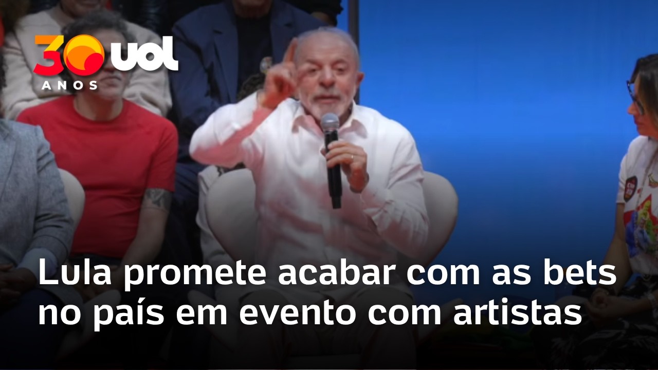 Lula promete acabar com as bets no pa&iacute;s em evento com artistas