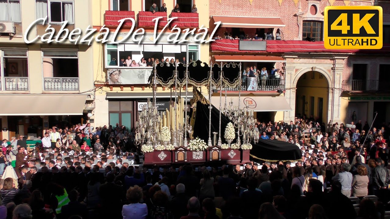 VIRGEN DE DOLORES Y ESPERANZA TRIBUNA OFICIAL SEMANA SANTA MÁLAGA 2018 4K