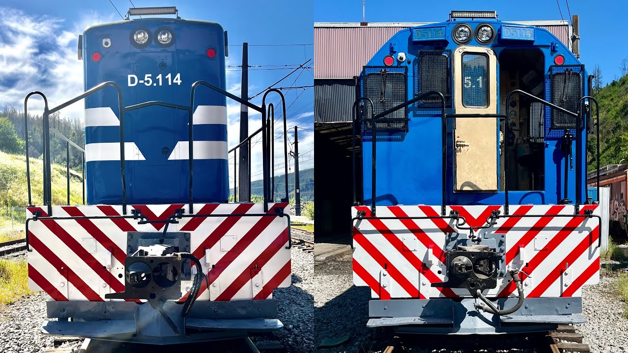 ASÍ LUCE la locomotora D-5114 con sus NUEVOS COLORES