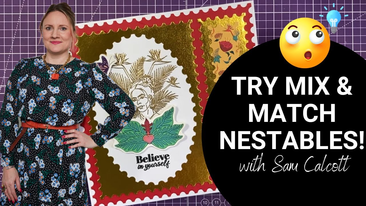 Large Topper CARD using the NEW Creative Craft Products Mix n Match Nestables