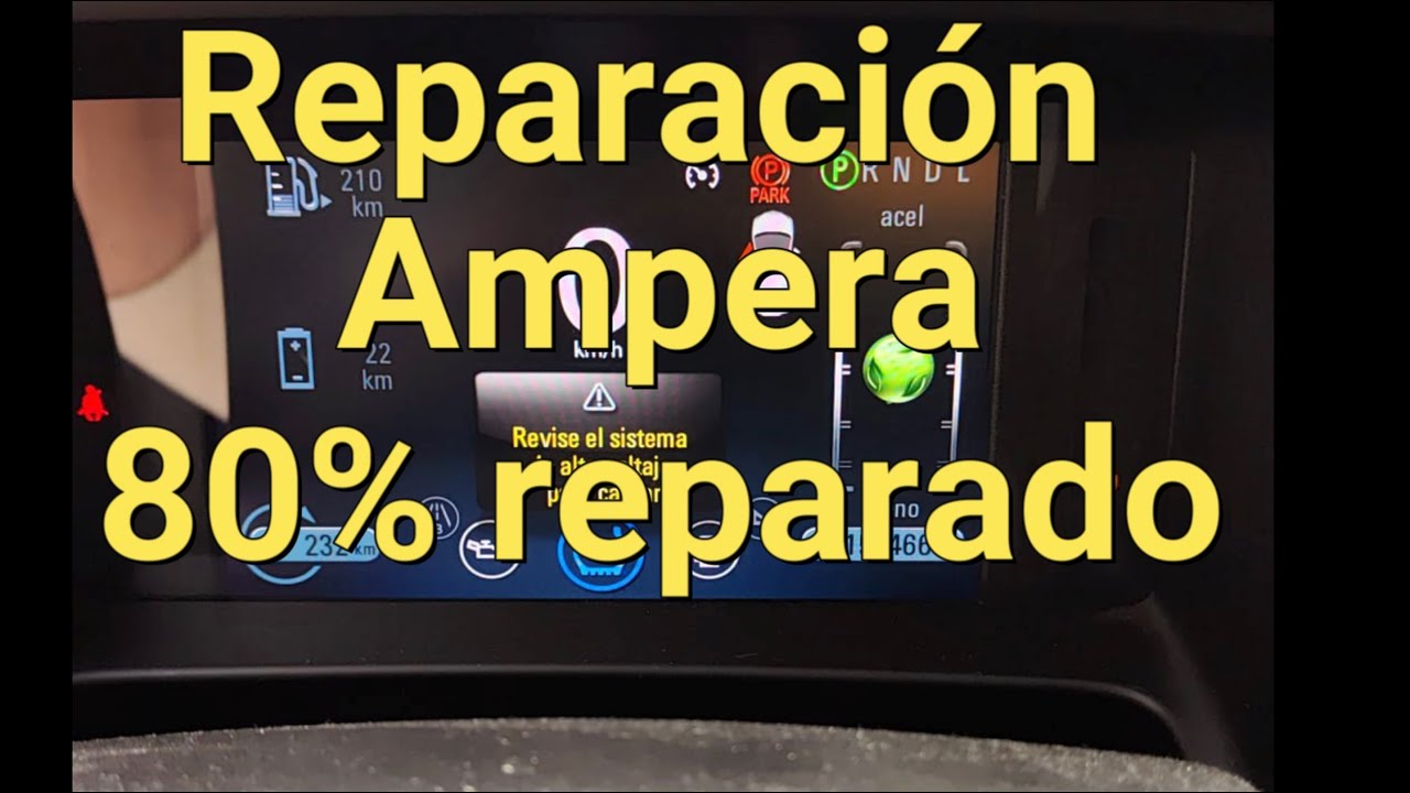Reparaci&oacute;n Ampera 80% reparado