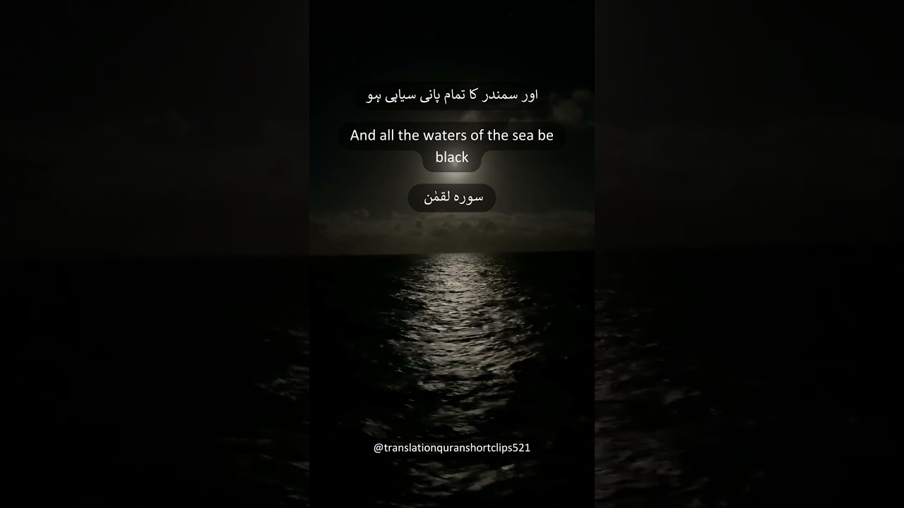 Allah ki shaan py baty kbhi khatam na hon #viral #allah #clips #quran #translation #surahluqman