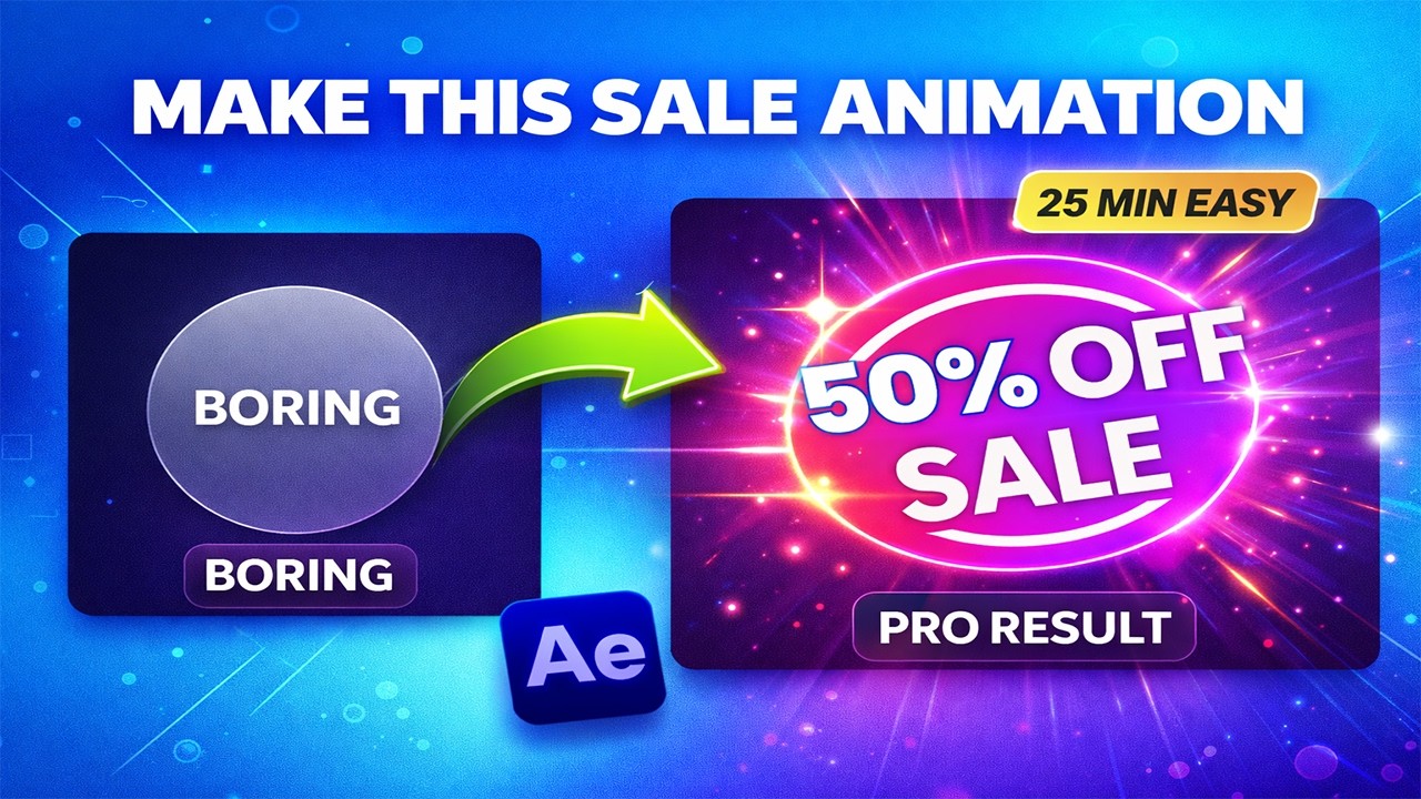 Create a PRO Modern Motion Graphics Animation │ After Effects Tutorial (Motion Design Full Video)